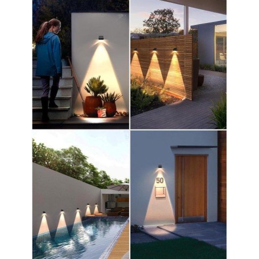 Pack Luces Solares de Exterior Autrucker Impermeables LED Cálido