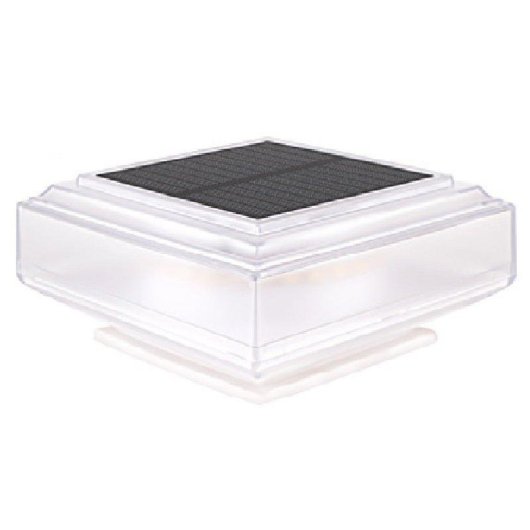Poste de Luz Solar Autrucker Cálida para Patios, Vallas y Jardines