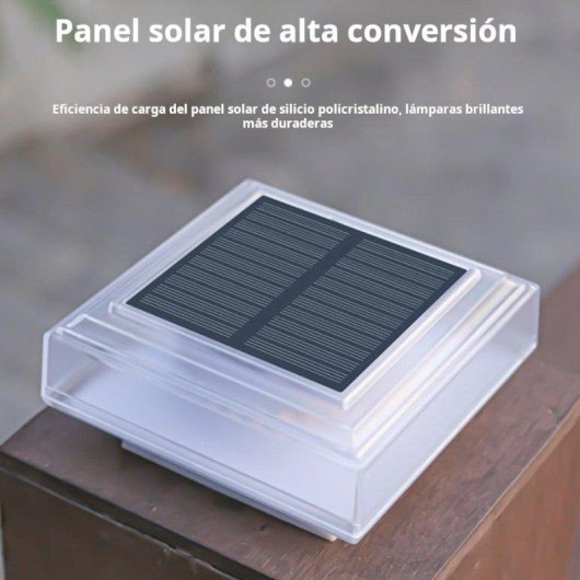 Poste de Luz Solar Autrucker Cálida para Patios, Vallas y Jardines