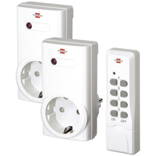 Enchufe inteligente Brennenstuhl 1507150 RF inalámbrico 433,92 MHz con mando