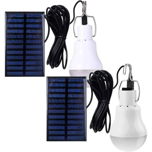 Lámpara LED Solar Portátil Autrucker Impermeable con Carga USB