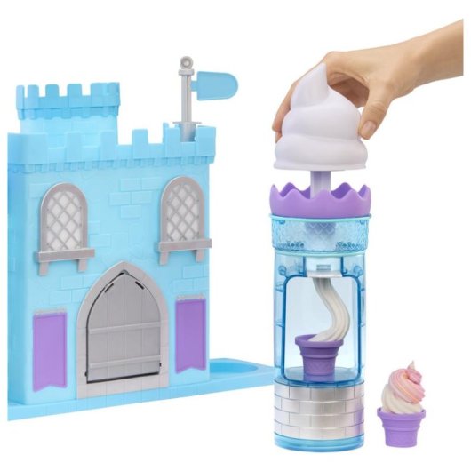 Set de plastilina MGA Entertainment DohKins Ice Cream Castle con 25 moldes