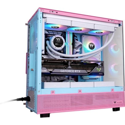 Case PC Thermaltake View 270 Plus TG Rosa Vetro Temprato ATX