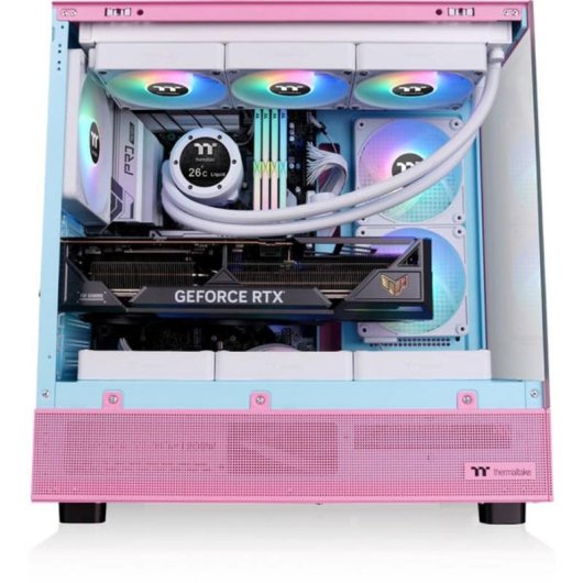 Case PC Thermaltake View 270 Plus TG Rosa Vetro Temprato ATX