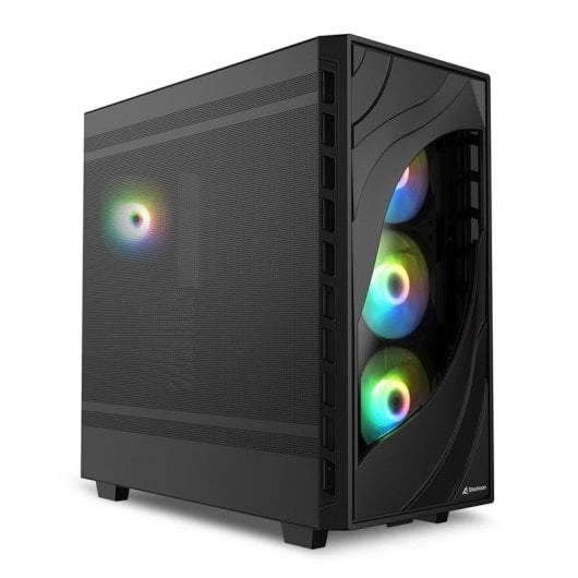 Caixa PC Sharkoon REBEL C80M RGB Midi Tower Preta ATX