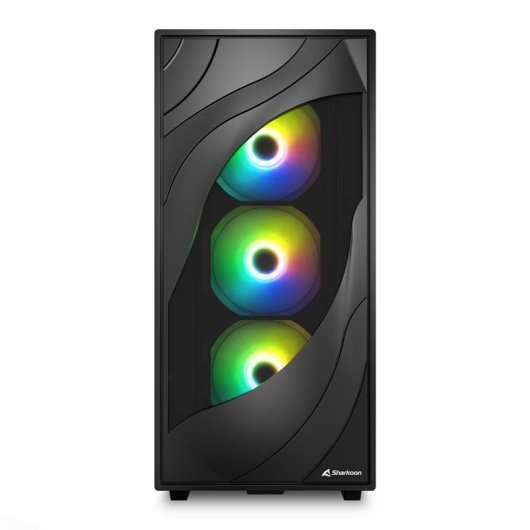 Caixa PC Sharkoon REBEL C80M RGB Midi Tower Preta ATX