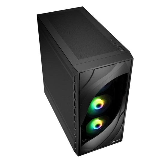 Caixa PC Sharkoon REBEL C80M RGB Midi Tower Preta ATX