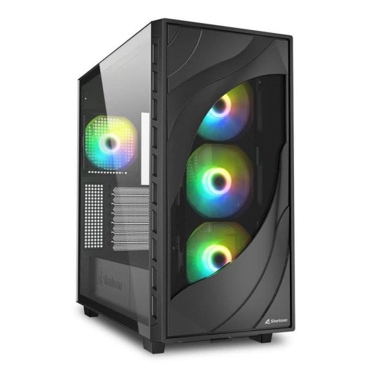 Caixa PC Sharkoon REBEL C80G RGB Preta Vidro Temperado ATX