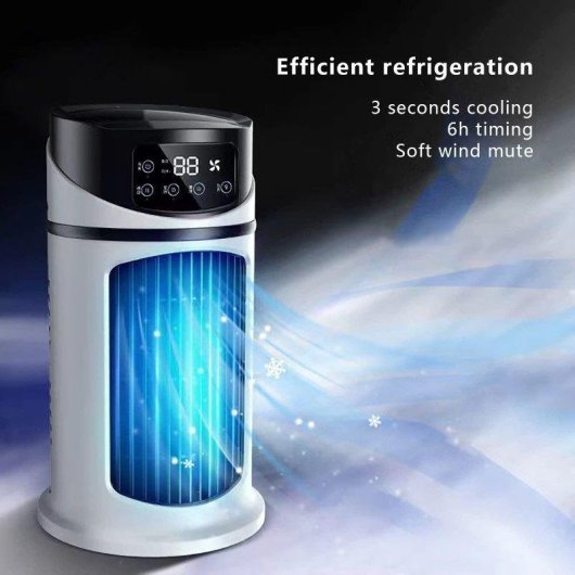 Mini USB-Ventilator Autrucker Tragbar Leise Luftbefeuchter mit Timer