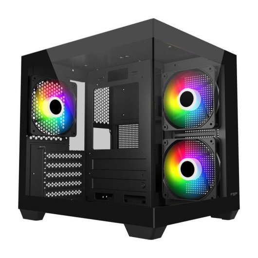 Boîtier PC FSP S140-BA Mini Tower ARGB Noir mATX/Mini-ITX Verre Trempé