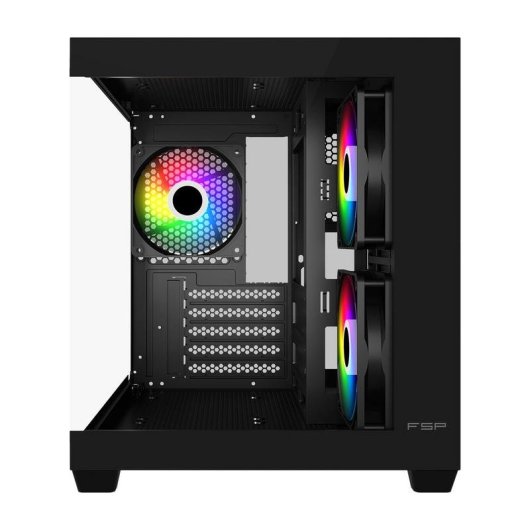 Boîtier PC FSP S140-BA Mini Tower ARGB Noir mATX/Mini-ITX Verre Trempé
