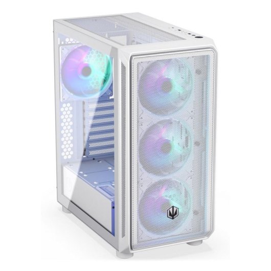 Boîtier PC Endorfy ARX 500 ARGB White Midi Tower ATX Verre Trempé