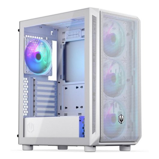 Boîtier PC Endorfy ARX 500 ARGB White Midi Tower ATX Verre Trempé