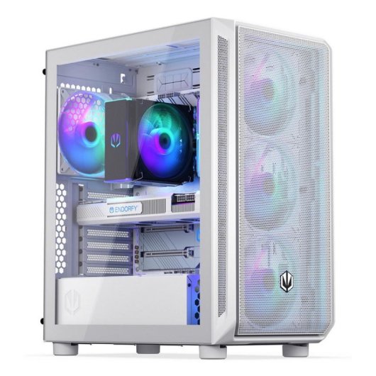 Boîtier PC Endorfy ARX 500 ARGB White Midi Tower ATX Verre Trempé