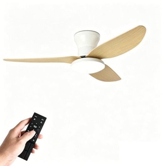 Deckenventilator mit Licht Autrucker 40'' 3 Umkehrbare Flügel 6 Stufen Fernbedienung LED