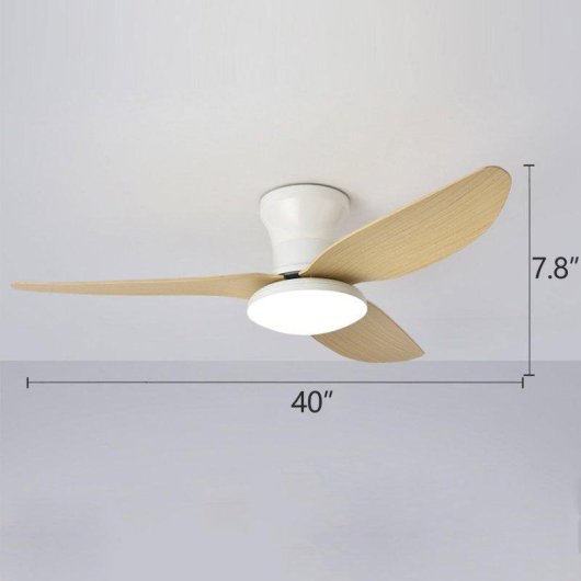 Deckenventilator mit Licht Autrucker 40'' 3 Umkehrbare Flügel 6 Stufen Fernbedienung LED