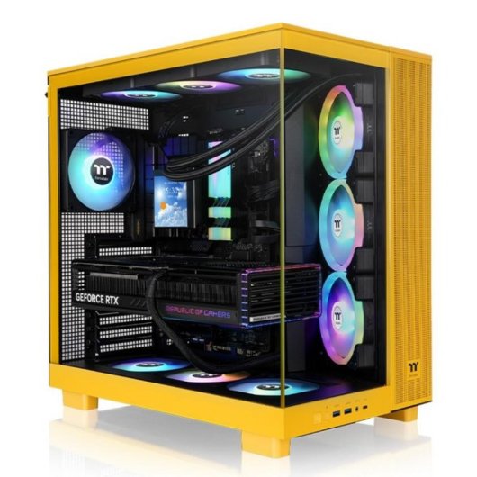 Case PC Thermaltake View 380 XL TG ARGB Gialla Torre Media ATX