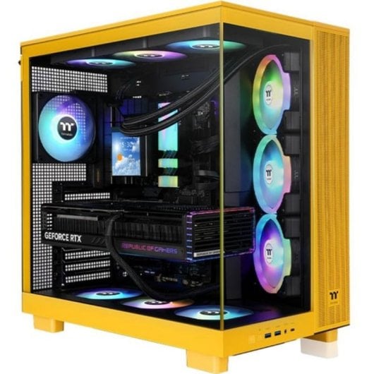 Case PC Thermaltake View 380 XL TG ARGB Gialla Torre Media ATX