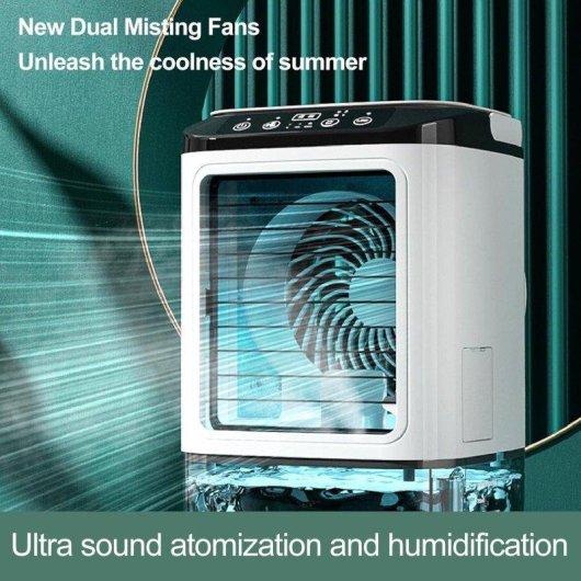 Mini USB-Luftbefeuchter-Ventilator Autrucker Tragbar Kompakt mit Nebelfunktion