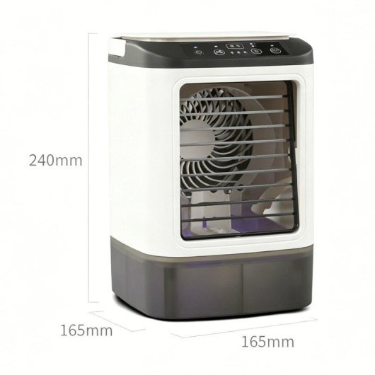 Mini USB-Luftbefeuchter-Ventilator Autrucker Tragbar Kompakt mit Nebelfunktion