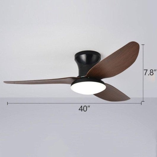 Deckenventilator mit Licht Autrucker 40'' LED 6 Stufen DC-Motor Leise Reversibel Fernbedienung