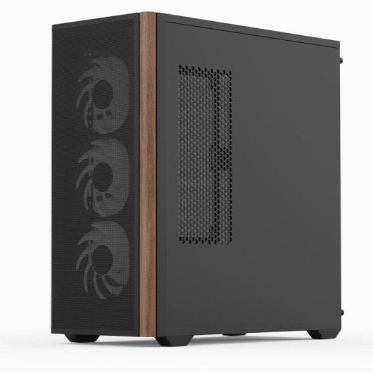 PC-Gehäuse Aerocool D501A Midi Tower Schwarz mit RGB-Beleuchtung