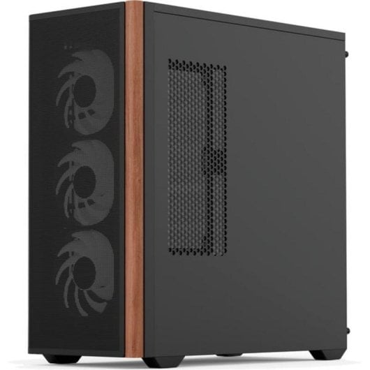 PC-Gehäuse Aerocool D501A Midi Tower Schwarz mit RGB-Beleuchtung