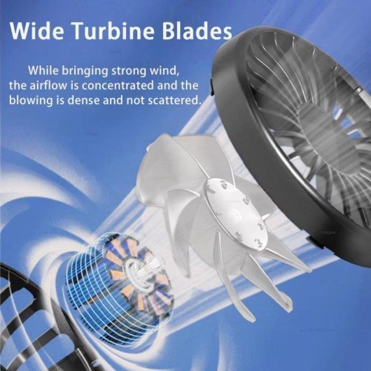 Mini Ventilador Autrucker Portátil 1W 4 Velocidades Humidificador Clip 360° Batería 1200mAh