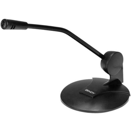 Micrófono Lindy 20440 alámbrico unidireccional con conexión 3,5 mm y 54 dB