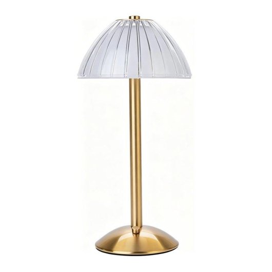 Lampe de Table LED Recargable Dorée Autonome 30 cm