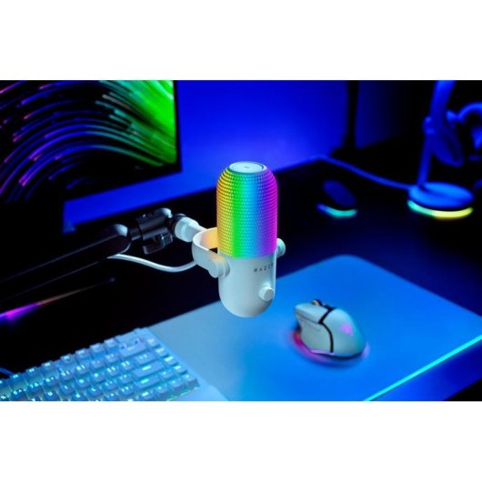 Micrófono Razer Seiren V3 Chroma USB supercardioide con iluminación RGB