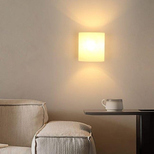 Lampe Murale Autrucker E27 avec Abat-jour en Verre