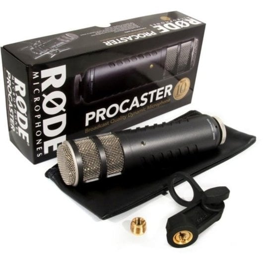Micrófono Rode Procaster XLR cardioide dinámico con filtro antipop