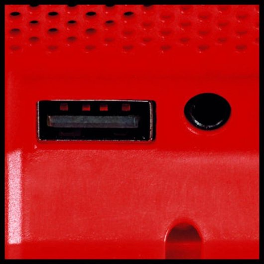 Colunas portáteis Einhell Bluetooth 5.0 3W com USB e entrada AUX