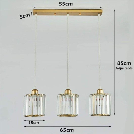 Candelabre 3 Lumières Doré Altitude Réglable E27 Autrucker