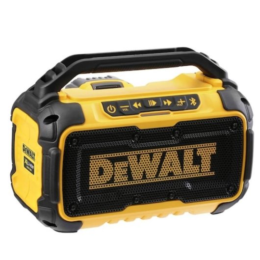 Altifalantes DeWALT portáteis Bluetooth 20W com bateria integrada e USB