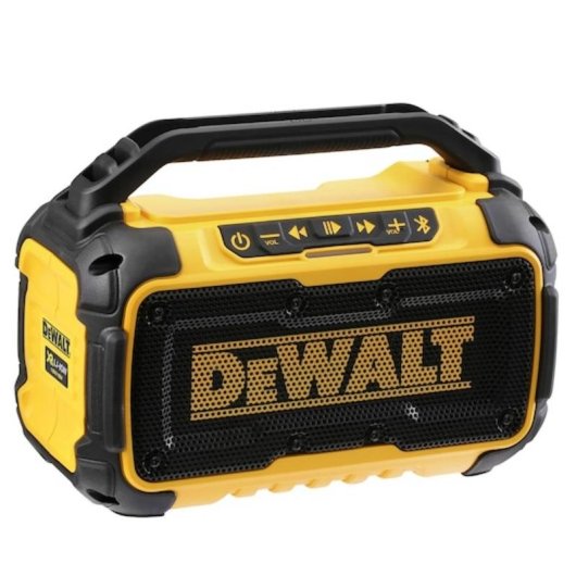 Altifalantes DeWALT portáteis Bluetooth 20W com bateria integrada e USB