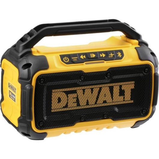 Altifalantes DeWALT portáteis Bluetooth 20W com bateria integrada e USB