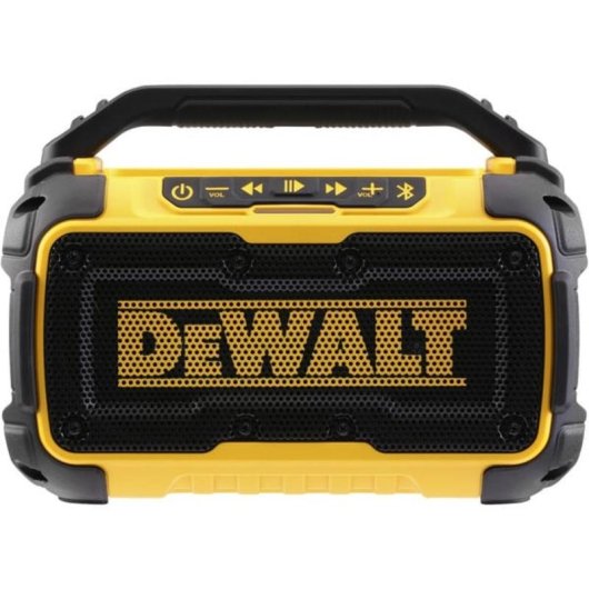 Altifalantes DeWALT portáteis Bluetooth 20W com bateria integrada e USB