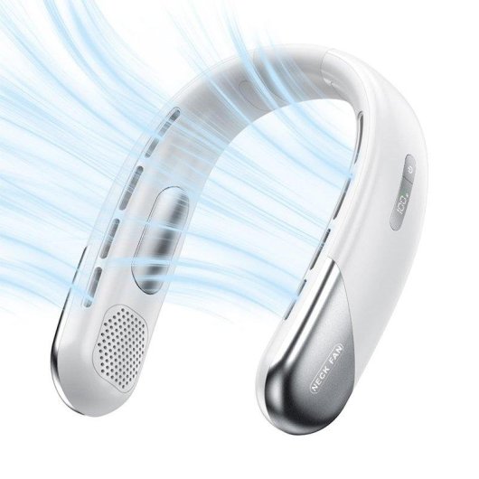 Mini Nackenventilator Autrucker 5 Stufen Bladeless 2400mAh USB-C Ultra Leise