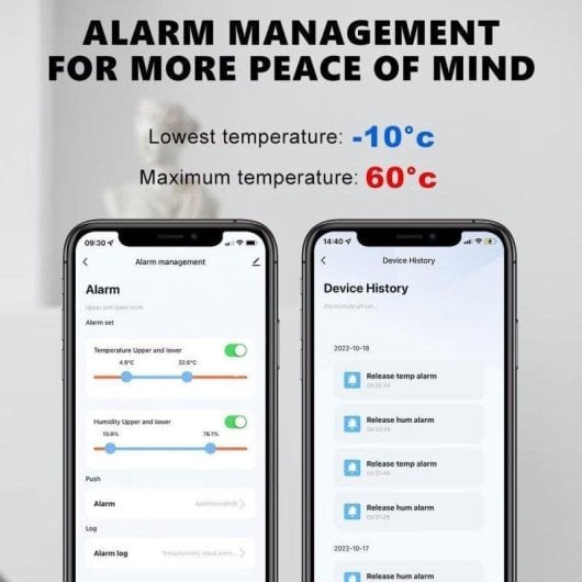 Temperatur- und Feuchtigkeitssensor Autrucker Wi-Fi Alexa Tuya kompatibel