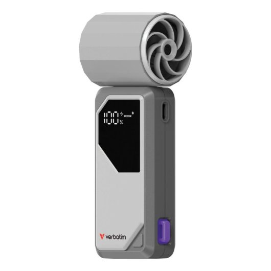 Mini Ventilatore Portatile Verbatim Cool 'n' Go AirJet 6W 4 Velocità Batteria LED
