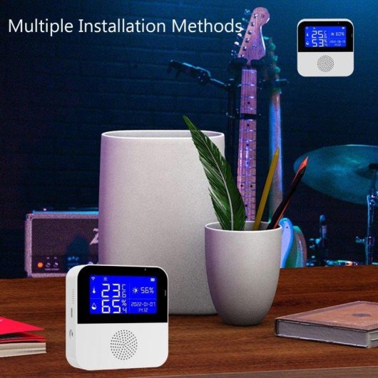 Sensor de temperatura y humedad Autrucker Wifi con sonda impermeable y control por voz