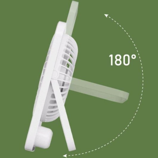 Mini Ventilador Autrucker 3600mAh 5 Velocidades Ultra Silencioso Pantalla LED Inclinación 180°