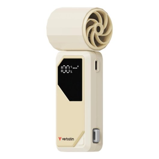 Mini Ventilatore Portatile Verbatim Cool 'n' Go AirJet 6W 4 Velocità LED
