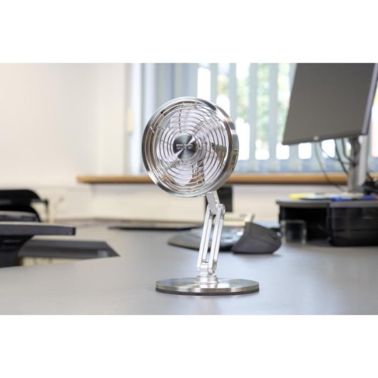 Mini Ventilador Unold 86705 Steel Flex 4W 3 Velocidades Inalámbrico Recargable Cabezal Inclinable