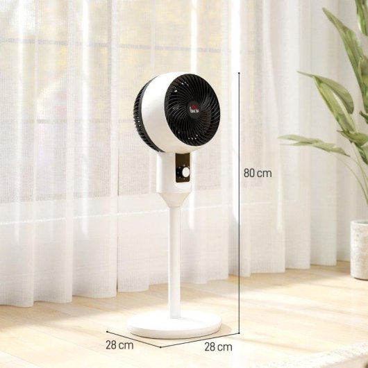 Ventilatore da Pavimento Rolipo 45W 3 Velocità Oscillante 70° Inclinabile