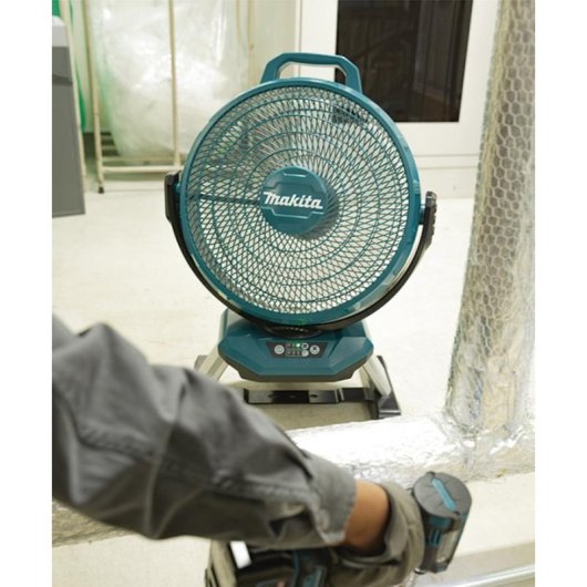 Tischventilator Makita DCF301Z 18W 33cm 3 Stufen Oszillierend Kabellos Timer