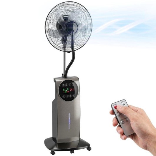 Ventilatore Nebulizzatore a Piantana Rolipo 90W 3,1L 3 Velocità Silenzioso Telecomando