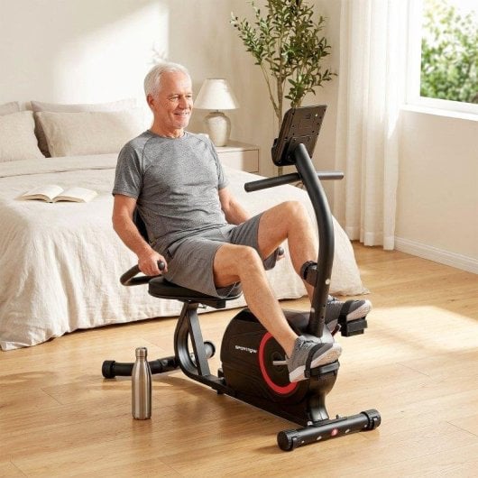 Bicicleta Estática Rolipo Reclinable 8 Velocidades con Pulsómetro LCD